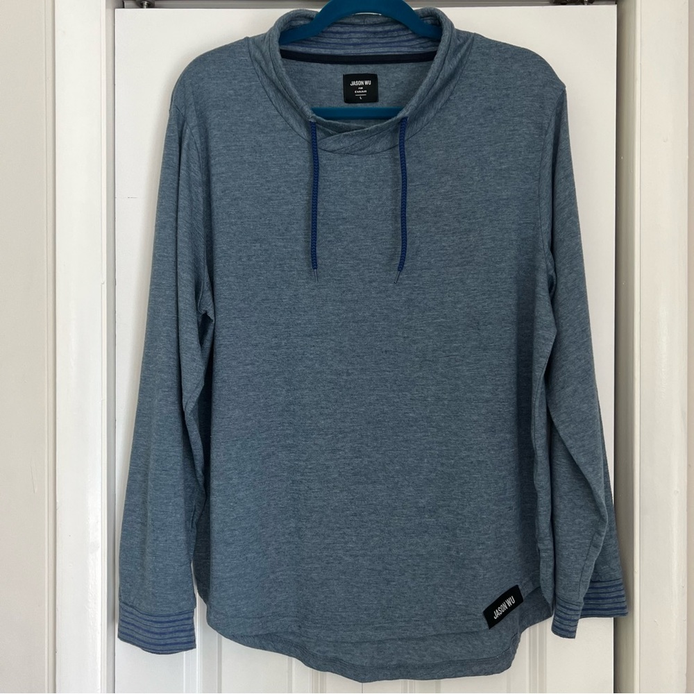 Jason Wu pullover crew neck long sleeve shirt, size Large